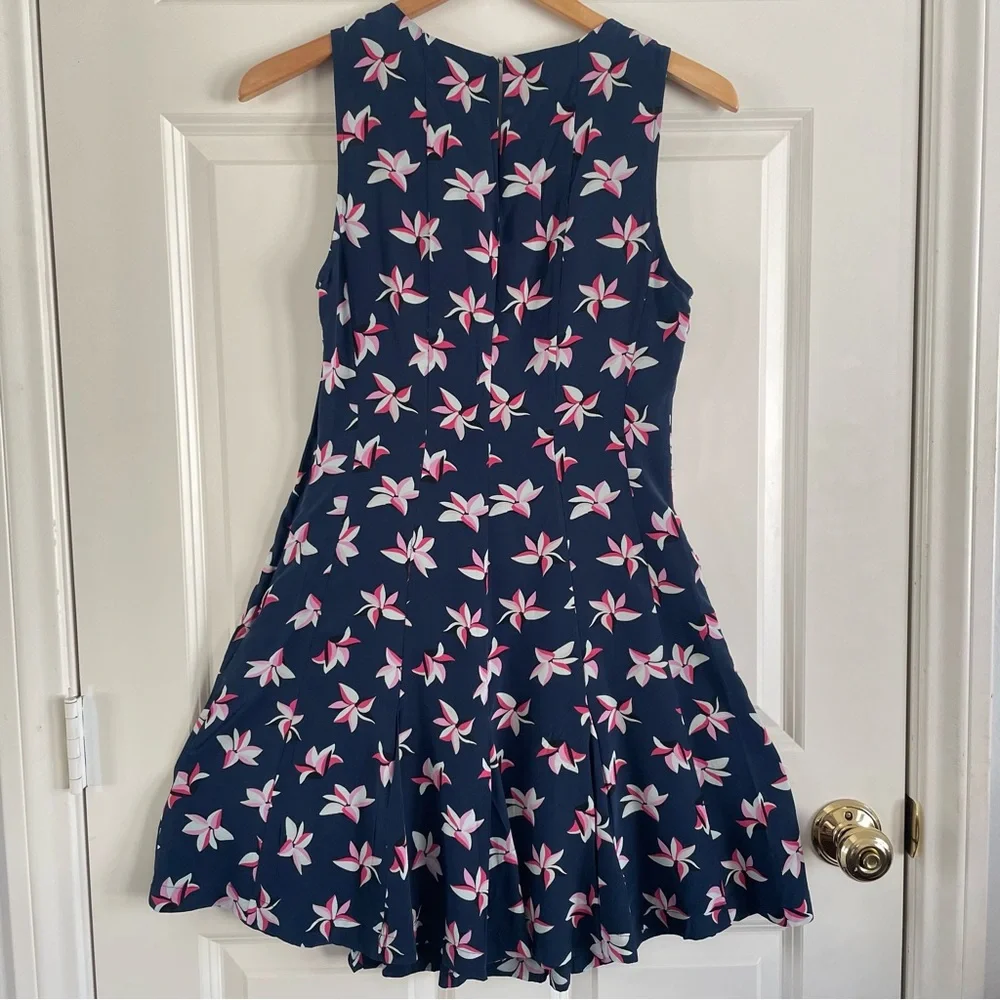 Joie Medina Navy and Pink Tropical Floral Mini Dress - Picture 5 of 10